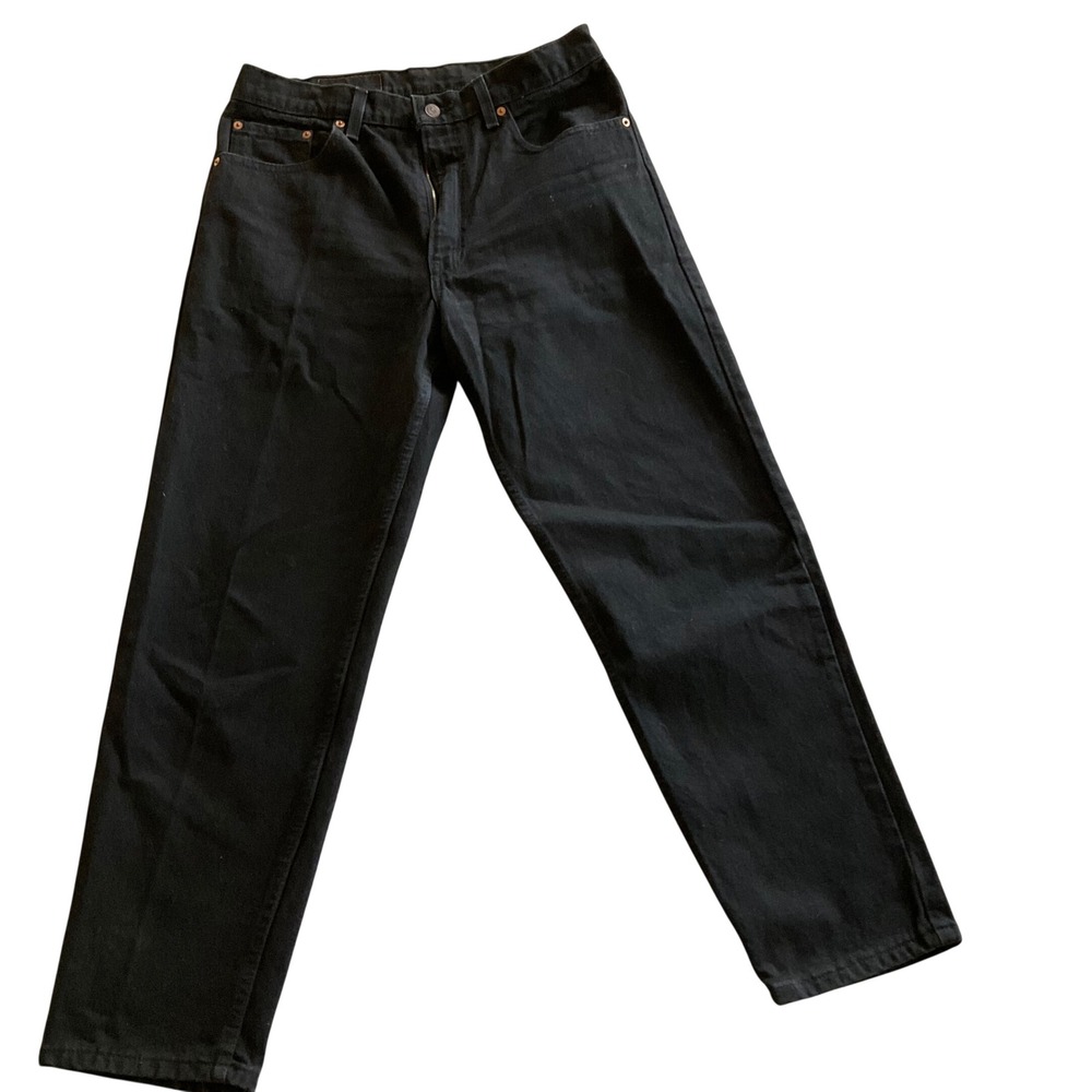Levi's 550 Relaxed Fit Tapered‎ Leg Jeans Mens 34x29 Black Vintage Made in USA